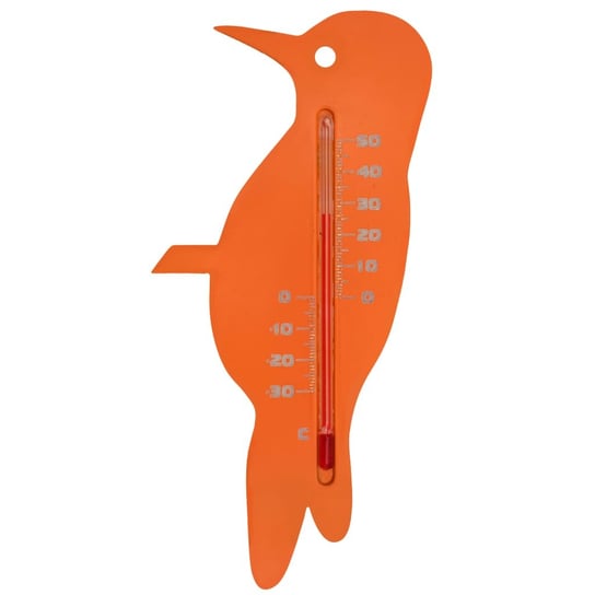 Zewnętrzny termometr ogrodowy w kształcie zięby NATURE, pomarańczowy NATURE