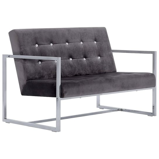 Zgrabna 2-osobowa sofa ELIOR Mefir, szara, 78x81x114 cm Elior