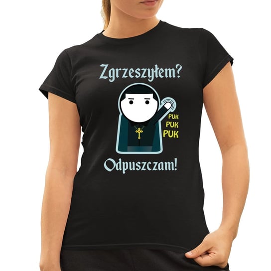 Zgrzeszyłem? Puk puk puk, odpuszczam! - damska koszulka na prezent dla fanów serialu 1670 Koszulkowy