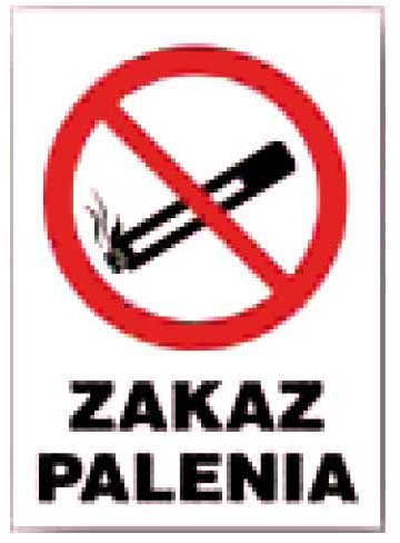 ZI-10 - ZNAK TABLICA informacyjna - Zakaz palenia LIBRES