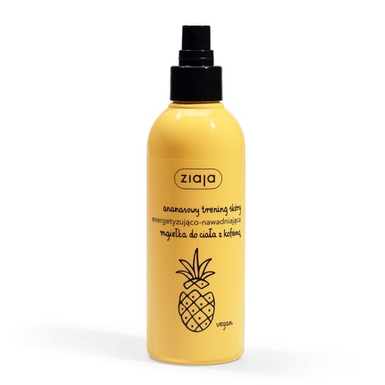 Ziaja, Ananasowy Trening Skóry energetyzująco-nawadniająca mgiełka do ciała z kofeiną 200ml Ziaja