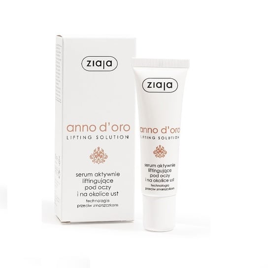 Ziaja, Anno D'oro, serum aktywnie liftingujące pod oczy i na okolice ust, 30 ml Ziaja