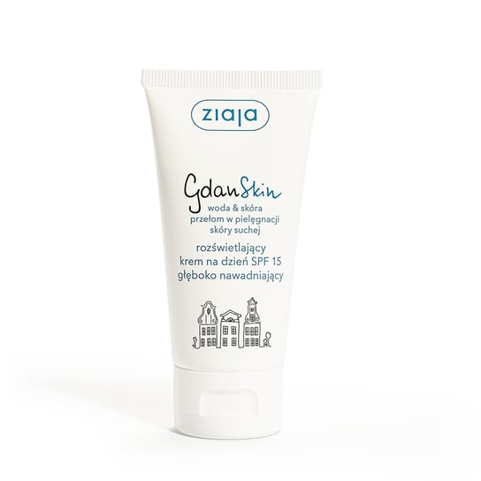 Ziaja, GdanSkin, rozświetlający krem na dzień głęboko nawadniający, SPF 15, 50 ml Ziaja