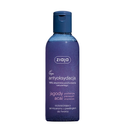 Ziaja, Jagody Acai, żel micelarny do twarzy z peelingiem, 200 ml Ziaja