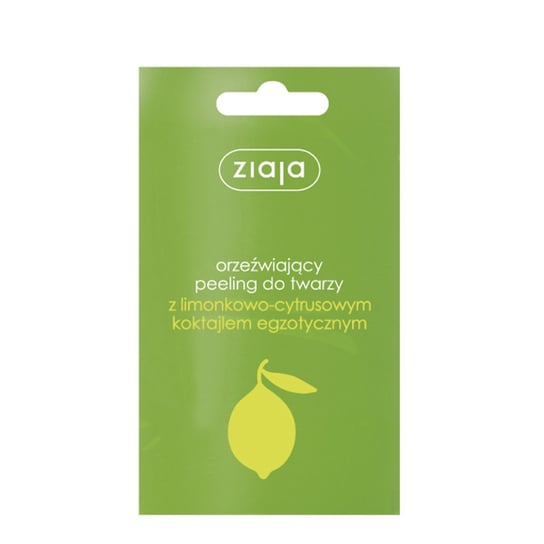 Ziaja, limonkowy peeling orzeźwiający do twarzy, 7 ml Ziaja