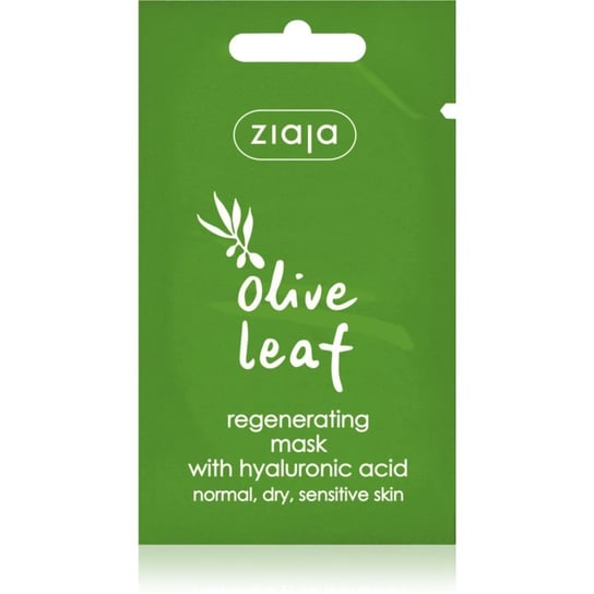 Ziaja Liście Zielonej Oliwki oliwkowa maska regenerująca z kwasem hialuronowym 7 ml Ziaja