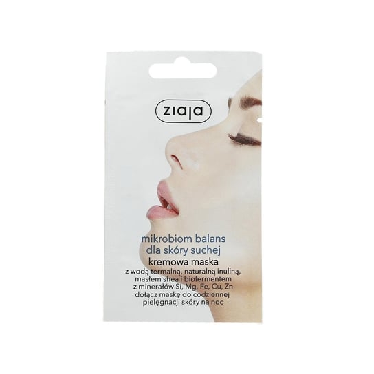 Ziaja, Mikrobiom Balans, kremowa maska do twarzy dla skóry suchej, 7 ml Ziaja
