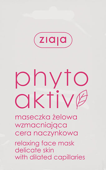 Ziaja Phytoaktiv, maseczka żelowa wzmacniająca, cera naczynkowa, 7 ml Ziaja