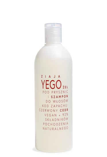 Ziaja, Yego, Żel pod prysznic i szampon do włosów Czerwony cedr, 400 ml Ziaja