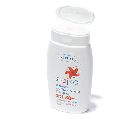 Ziaja, Ziajka, słoneczna emulsja wodoodporna dla dzieci SPF 50+, 125 ml Ziaja