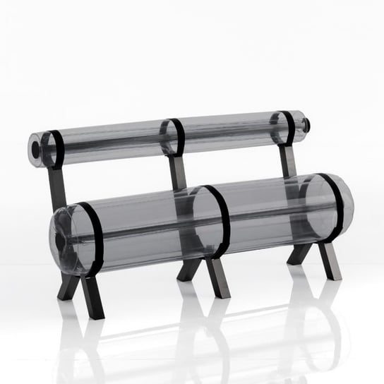 Ziba Bench 1,5 M Aluminium Frame Black MOJOW