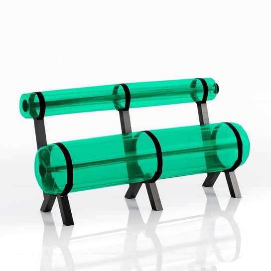 Ziba Bench 1,5 M Aluminium Frame Green MOJOW