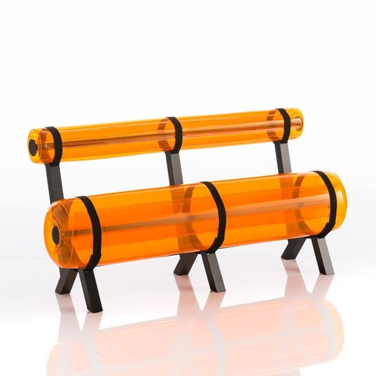 Ziba Bench 1,5 M Aluminium Frame Orange MOJOW