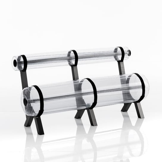 Ziba Bench 1,5 M Aluminium Frame Transparent MOJOW
