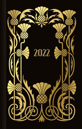 Zielona Sowa, Kalendarz książkowy Art Deco 2022 A5, Czarny WYDAWNICTWO ZIELONA SOWA SP. Z O.O.