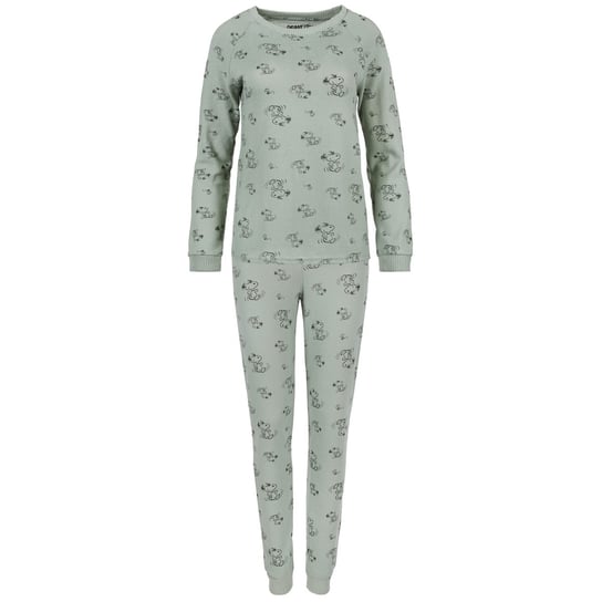 Zielona, Sweterkowa Piżama Z Długimi Spodniami Snoopy Peanuts M sarcia.eu