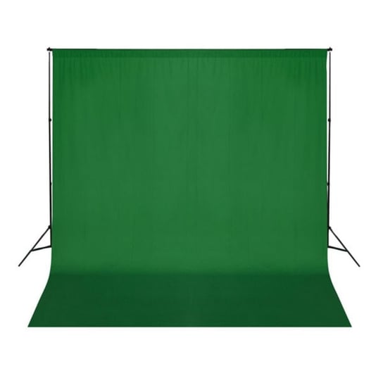 Zielone, bawełniane tło fotograficzne, 300 x 300 cm, chroma key vidaXL