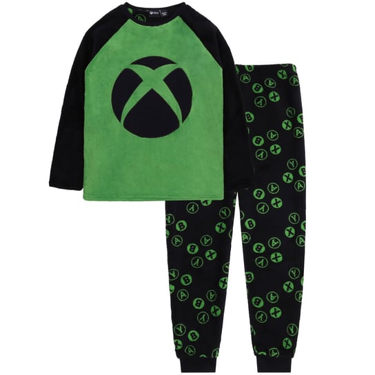 Zielono-czarna piżama polarowa XBOX 146 cm sarcia.eu