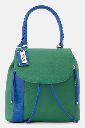 Zielono-niebieski plecak Nobo 2w1 z wytłoczonym logo na pasku Nobo