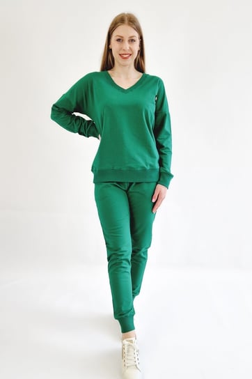 Zielony Bawełniany Komplet Dresowy Damski L Inna marka