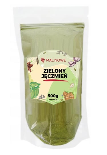 Zielony jęczmień 500g Malinowe