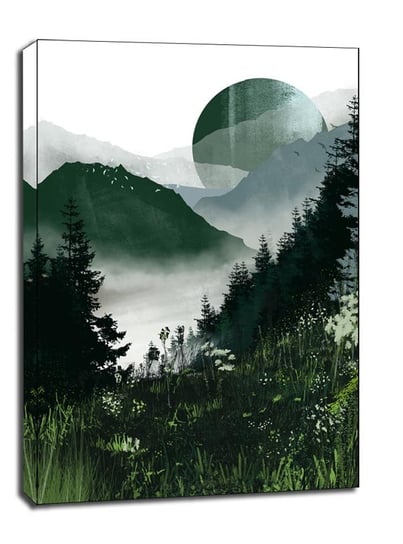 Zielony Księżyc - Obraz Na Płótnie 40X60 Cm Galeria Plakatu