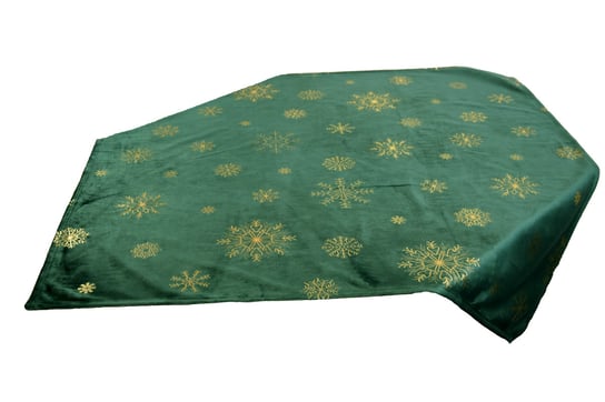 Zielony KWADRAT Świąteczny 85 Kwadratowa SERWETA Na Święta Złote Śnieżynki Inna marka