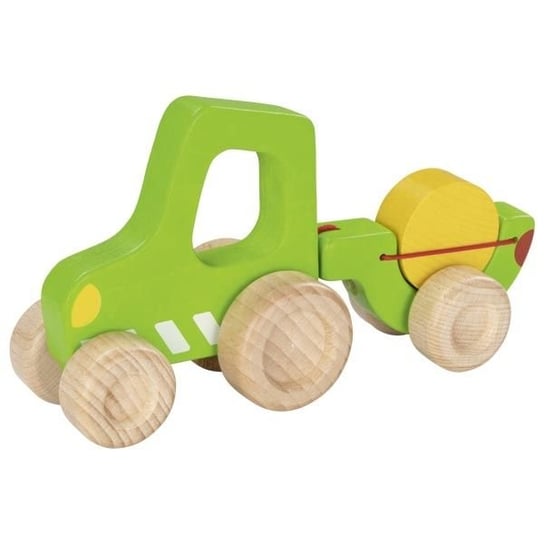 Zielony Traktor Z Przyczepką Goki