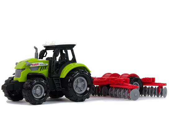 Zielony Traktor Zgrabiarka Far Lean Toys