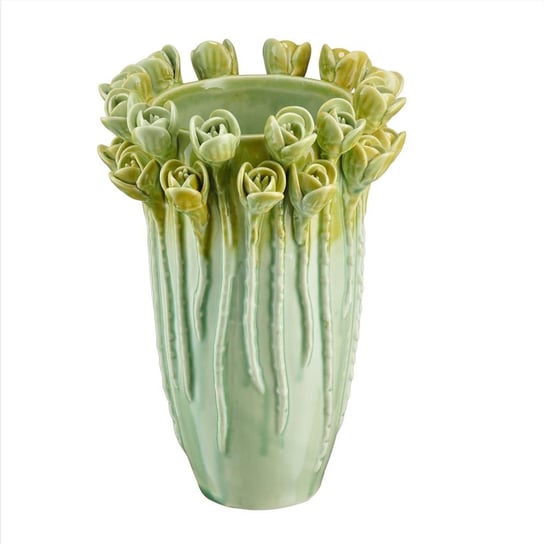 Zielony wazon porcelanowy 23 cm tulipe VILLA ITALIA VILLA ITALIA