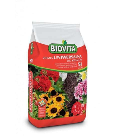 Ziemia uniwersalna do kwiatów BIOVITA 5Litrów BIOVITA
