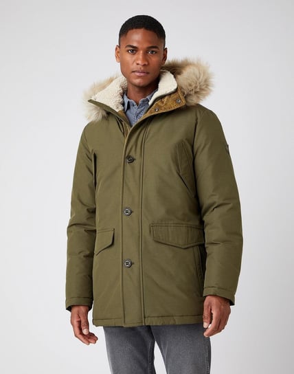 Zimowa Kurtka Wrangler Parka Jacket Ivy Green W4D0Wxxix-L Wrangler