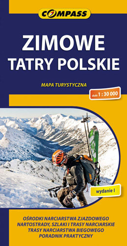 Zimowe Tatry Polskie. Mapa turystyczna 1:30 000 Wydawnictwo Kartograficzne Compass
