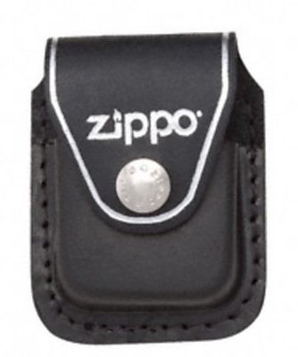 Zippo, Etui skórzane z klipem na zapalniczkę, czarne Zippo