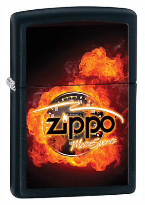 Zippo, Zapalniczka, Motor Sport, Black Matte Zippo