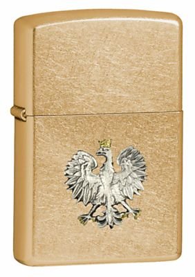 Zippo, Zapalniczka, Polski Orzeł, srebrny emblemat, Gold Dust(B) Zippo