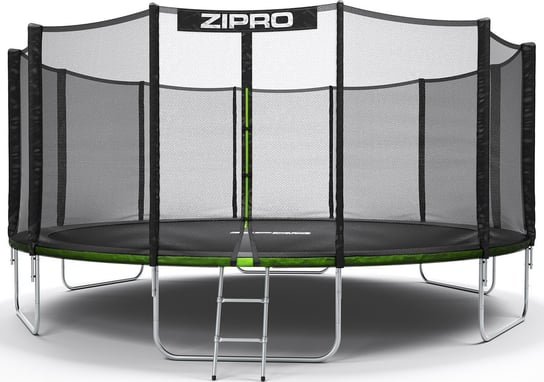 Zipro, Trampolina ogrodowa z siatką zewnętrzną, 16 FT/496 cm Zipro