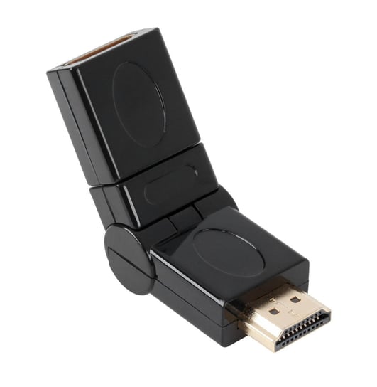 Złącze HDMI gniazdo-wtyk z możliwością rotacji Cabletech