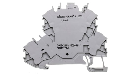 Złączka 2-piętrowa 2,5mm2 diodowa szara TOPJOBS 2002-2211/1000-411 Wago