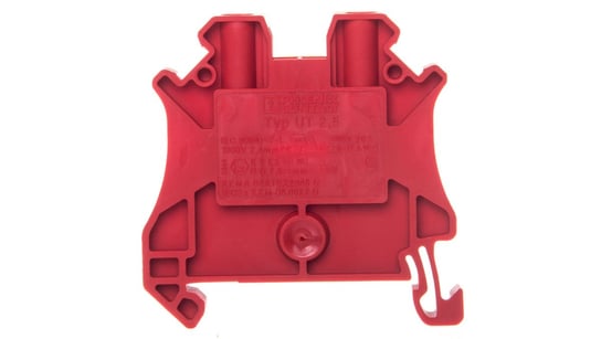 Złączka szynowa 2-przewodowa 0,14-4mm2 czerwona UT 2,5 RD 3045062 /50szt./ PHOENIX CONTACT