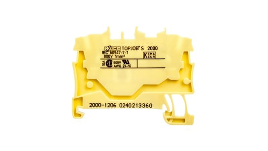 Złączka szynowa 2-przewodowa 1,0mm2 żółta 2000-1206 TOPJOBS Wago