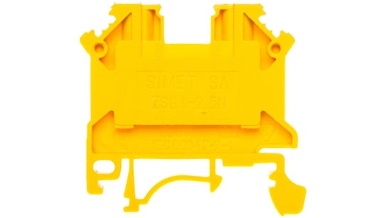 Złączka szynowa 2-przewodowa 2,5mm2 żółta NOWA ZSG 1-2.5Nz 11221314 Simet
