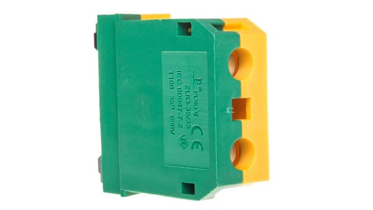 Złączka szynowa 2-przewodowa 35mm2 żółto-zielona ZUO 35/35 R33RA-01020100601 ERGOM
