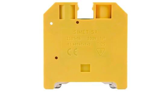 Złączka szynowa ochronna 16mm2 zielono-żółta ZSO1-16.0 14603319 Simet