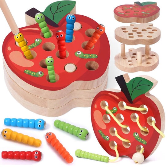 Złap robaczka Montessori, gra zręcznościowa Inna marka