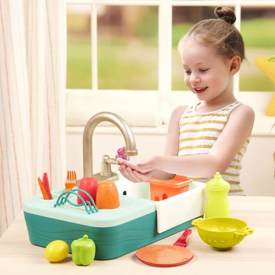Zlewozmywak z działającym kranem i akcesoriami do kuchni dla dzieci Splash-n-Scrub Sink B.Toys Inna marka
