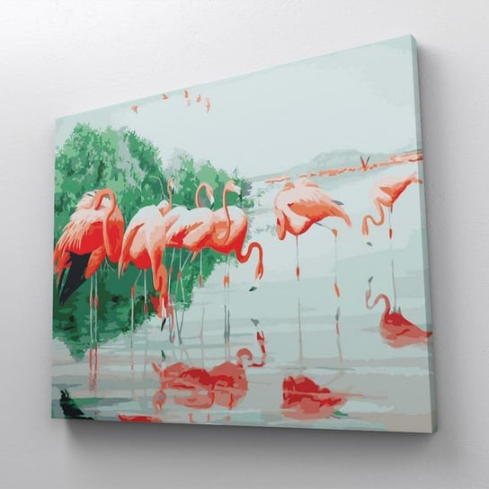 Zlot flamingów - Malowanie po numerach 50x40 cm ArtOnly