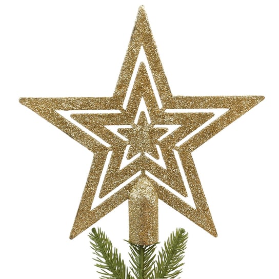Złota gwiazda na choinkę, błyszczący czubek 20 cm Uniwersalny sarcia.eu