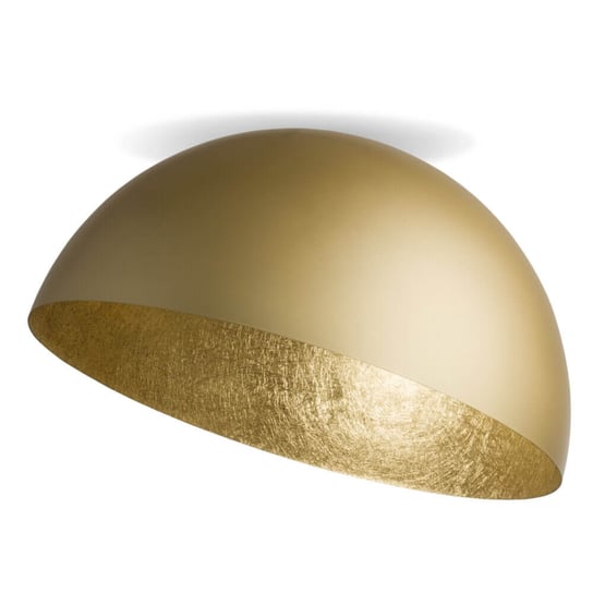 Złota Lampa sufitowa Sfera glamour plafon do przedpokoju Sigma