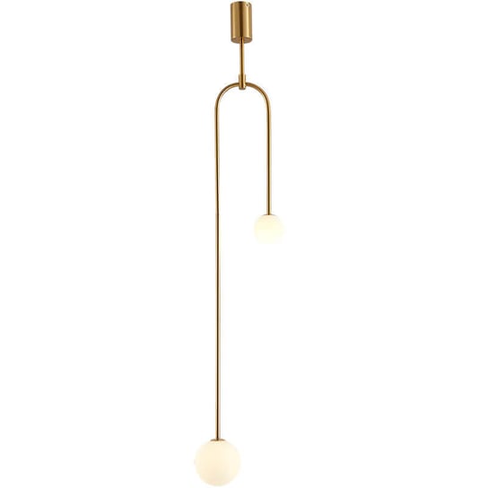 Złota Lampa wisząca Loop balls do sypialni nad łóżko loft Step Into Design